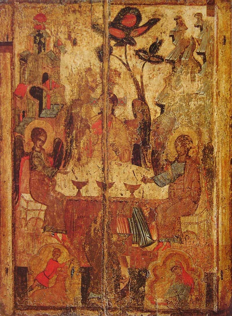 Гостеприимство Авраама. 14 в.