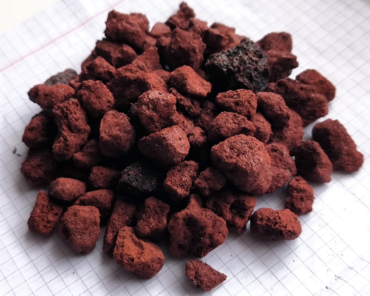 Лава красная, фракция 5-20 мм