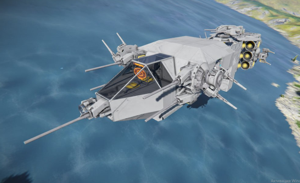 Небольшой штурмовик на водородных двигателях