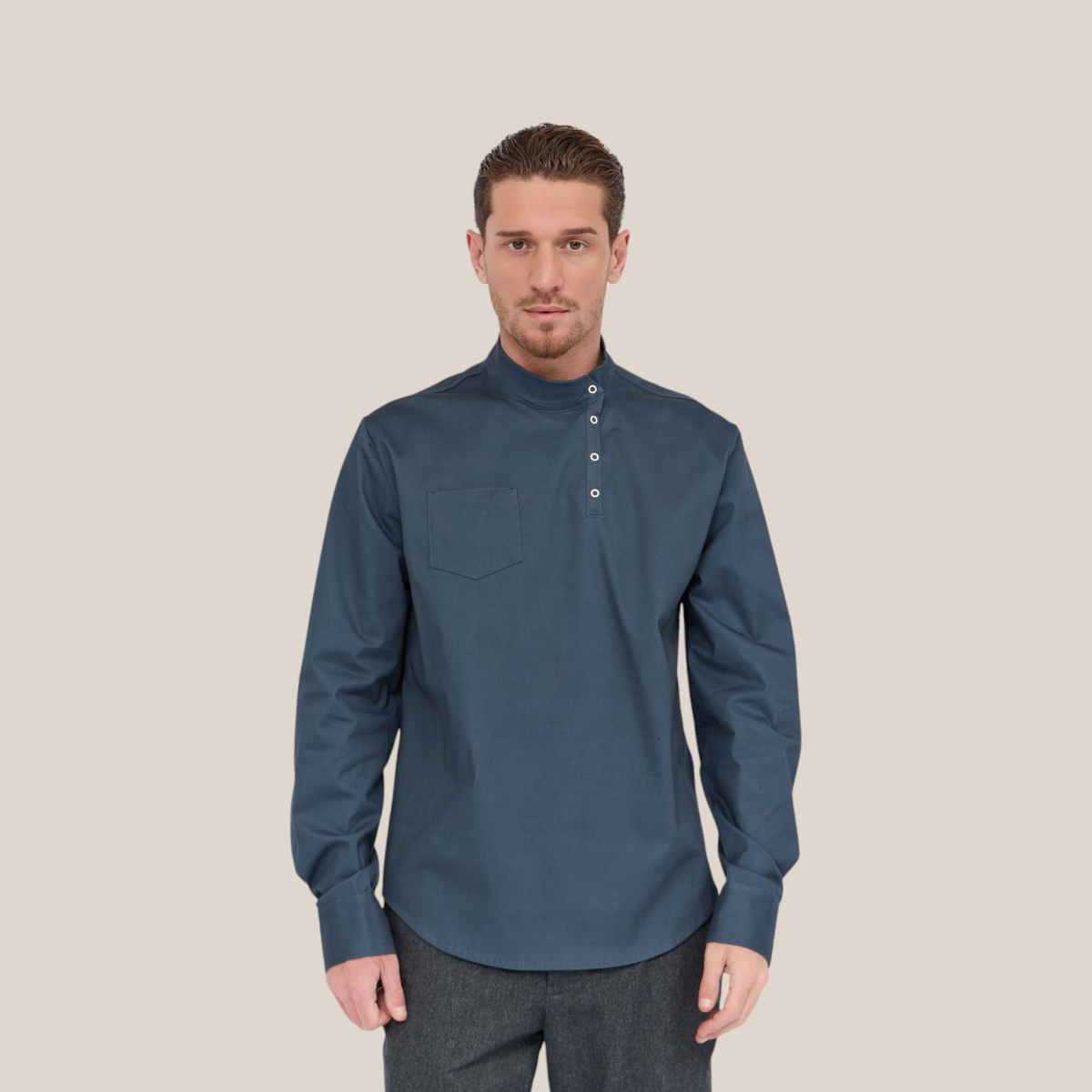 Косоворотка QБЛИК, цвет Туман, лимитированная коллекция