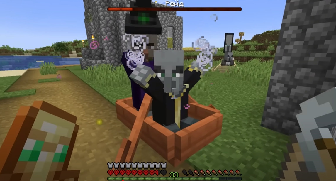 ютуб: макрипс. кадр из моего видео про зоопарк и всех мобов, которых я поймал