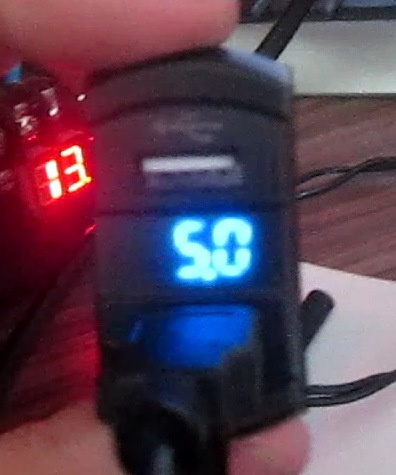 Уровень напряжения со стороны потребителя +5В