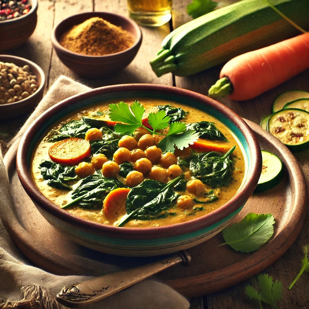 Плант-бейзд магия: Сливочное карри и овощи — яркий праздник вкуса. 🌱