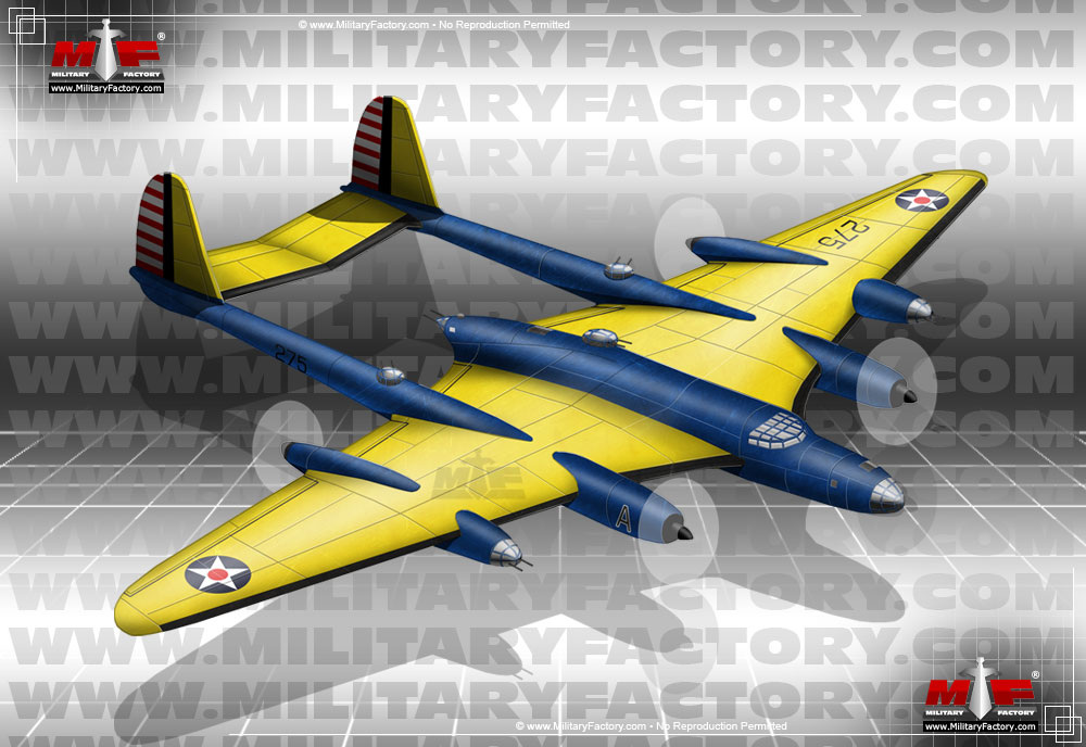 Гипотетический рисунок проекта тяжелого дальнего бомбардировщика Martin XB-16 (Model 145A)