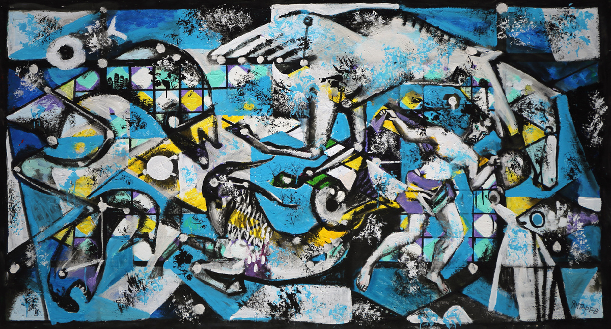 "Знаки зодиака. Зима" х.,м. Собрание семьи художника