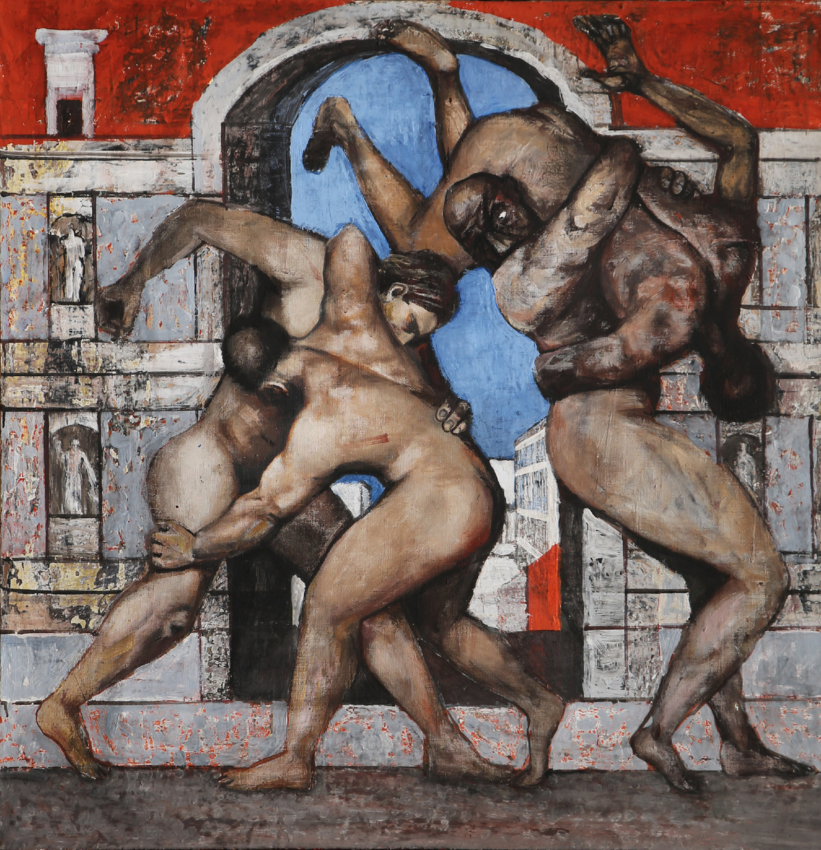 "Классическая борьба" х.,м. Собрание семьи художника