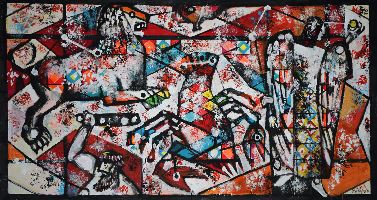 "Знаки зодиака. Лето" х.,м. Собрание семьи художника