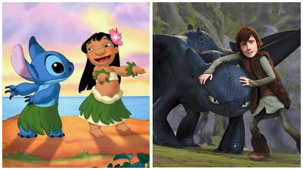 Работы режиссера Криса Сандерса "Лило и Стич" и "Как приручить дракона"