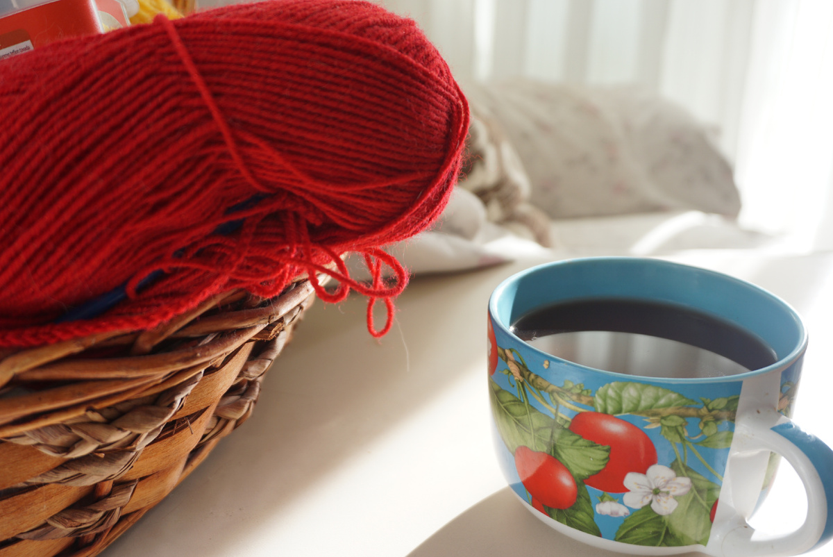 Чашка какао в прохладный день