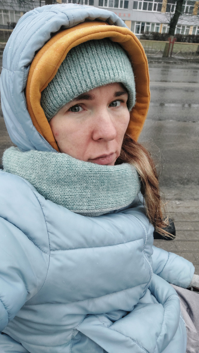 В дороге. Ну, и видок у меня