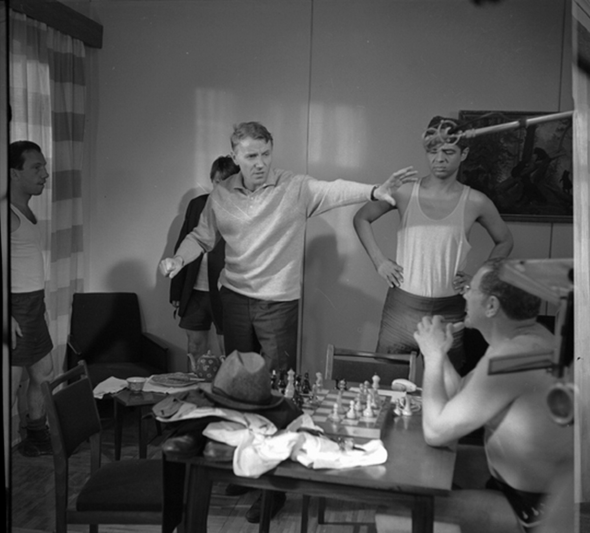 Александр Серый на съемках фильма 