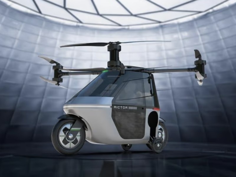    Rictor Motors представила летающий мотоцикл Skyrider X1