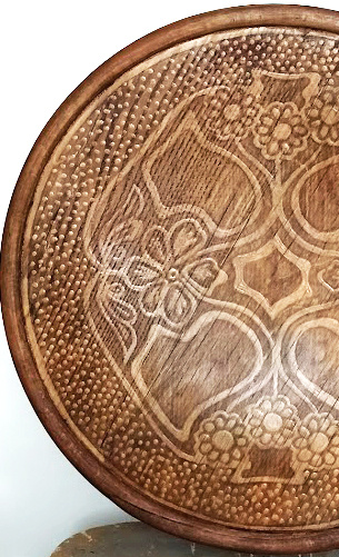 фрагмент сиденья после реставрации