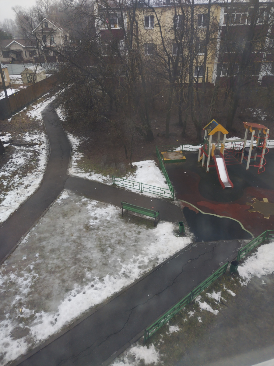 Вот такой вид из окна 11 января.