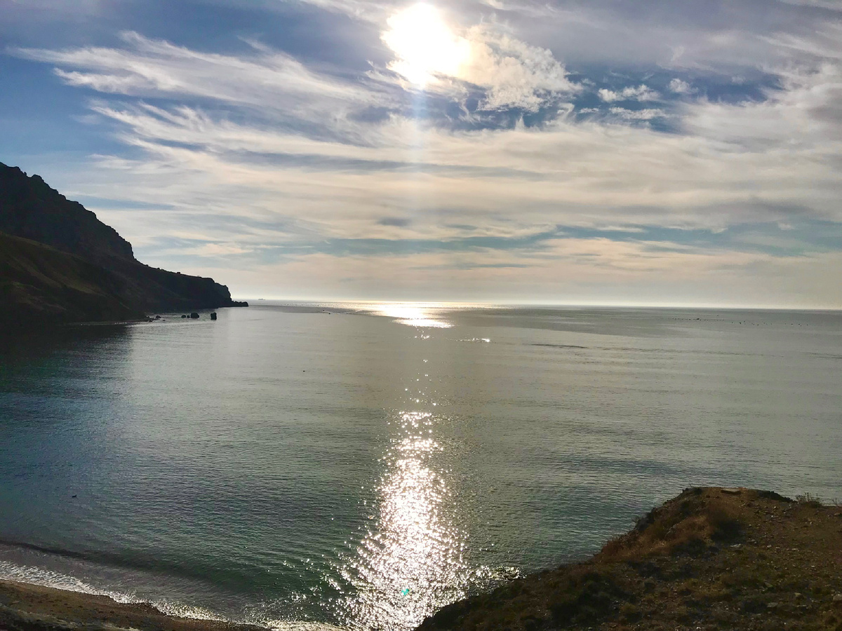 Чёрное зимнее море. На улице +15 тепла!