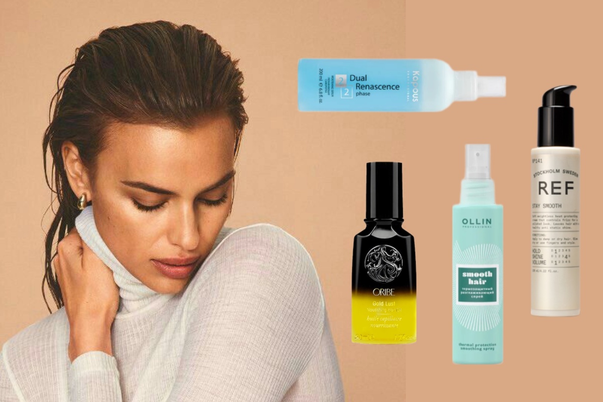 Данный список термозащитных средств для укладки прямых волос обладают защитными компонентами, например, силиконы жиро и водорастворимые, простые спирты и полимеры. Для вьющихся волос выбор стоит сделать в стороны средств без силиконов.