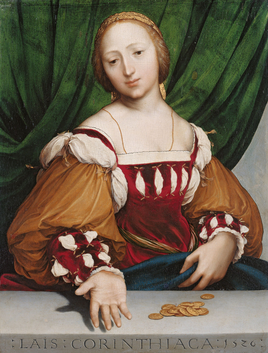 Ганс Гольбейн. Лаиса Коринфская, 1526 год.