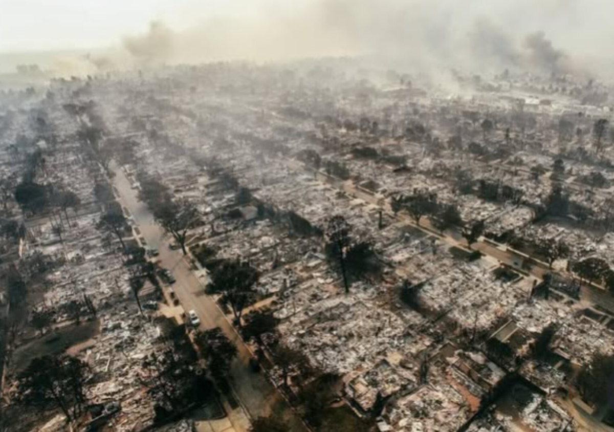 Огонь уничтожил все