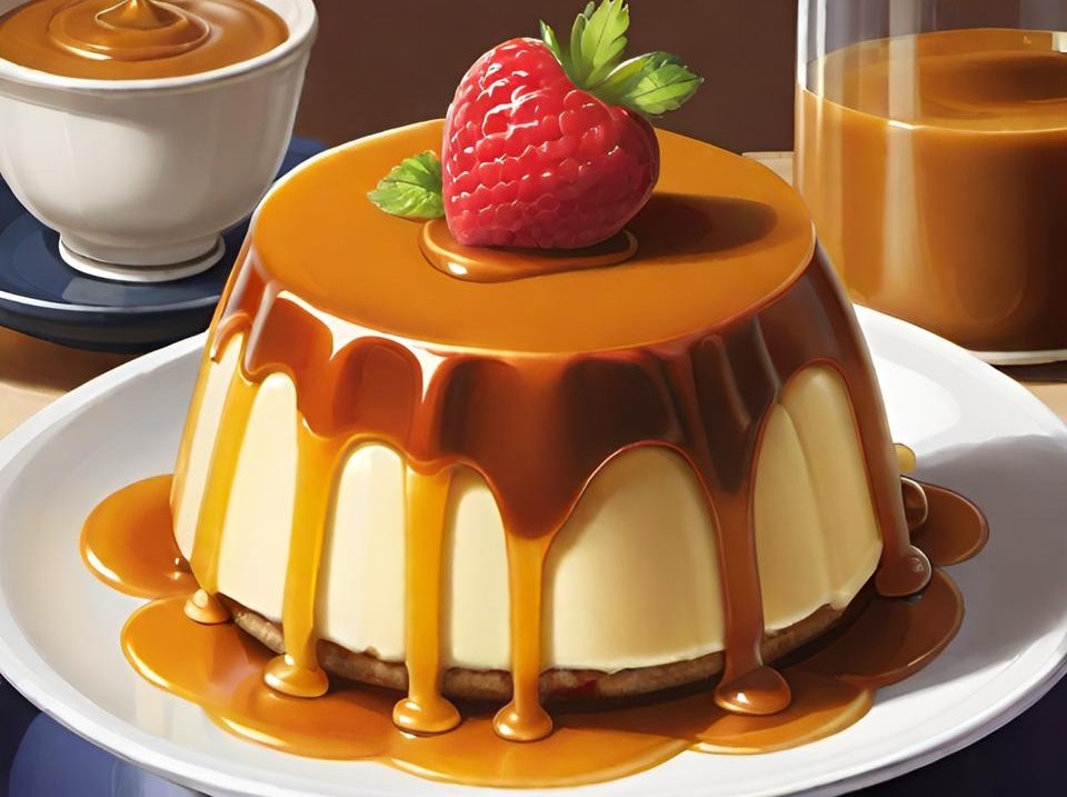 Карамельный пудинг  
