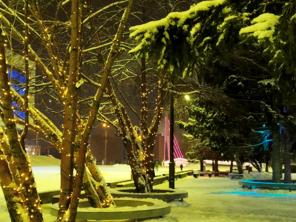 Зимний вечер. Красноярск. Фото автора