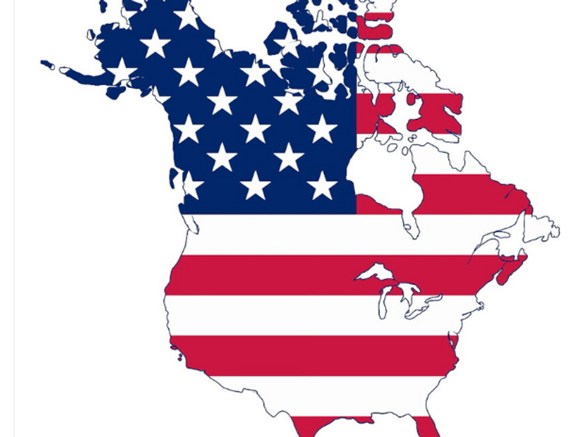    Дональд Трамп опубликовал карту США с присоединенной Канадой. Скриншот из соцсети Truth Social