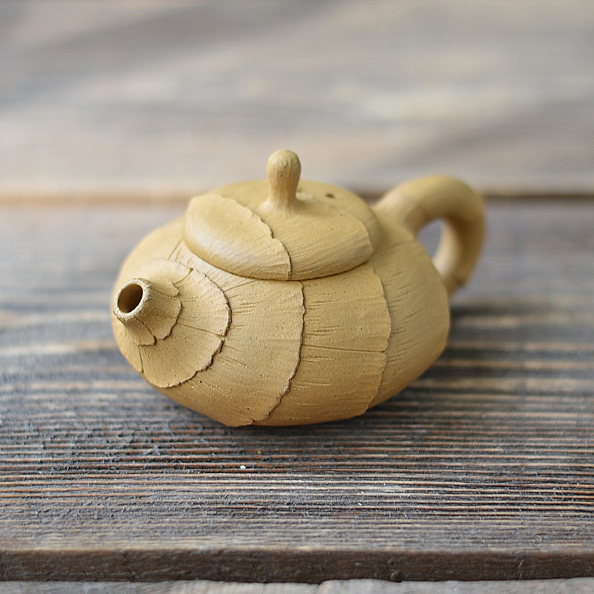 Dragonpottery.  Чайник "Чешуя дракона" из исинской глины. 