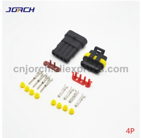 1 Набор 4 Pin Way AMP Tyco супер герметичный автомобильный соединитель провода электрические штепсельные клеммы для автомобилей