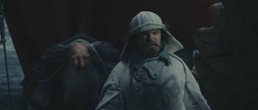 Сказочный русский царь Берендей (справа) с волшебником (слева).