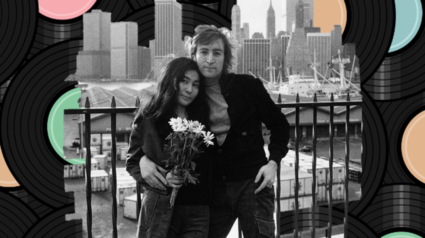 Джон Леннон и Йоко Оно. 