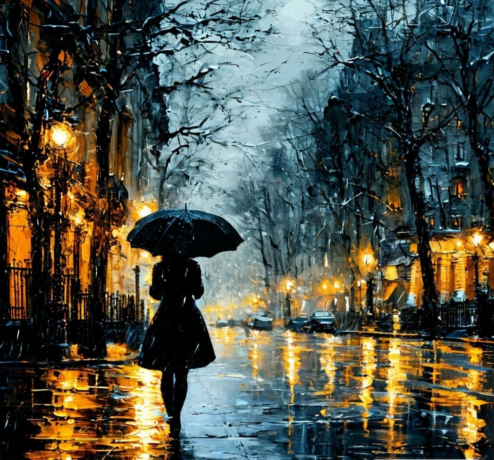 Грустит январь дождём промозглым ...