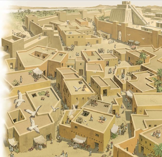 Фрагмент города Ур. Реконструкция. 