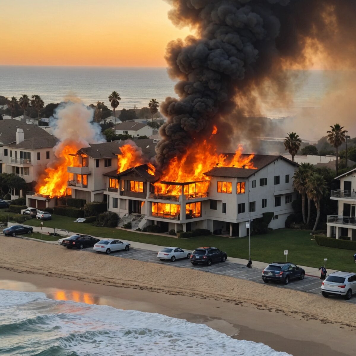 Пожар в Лос-Анджелесе