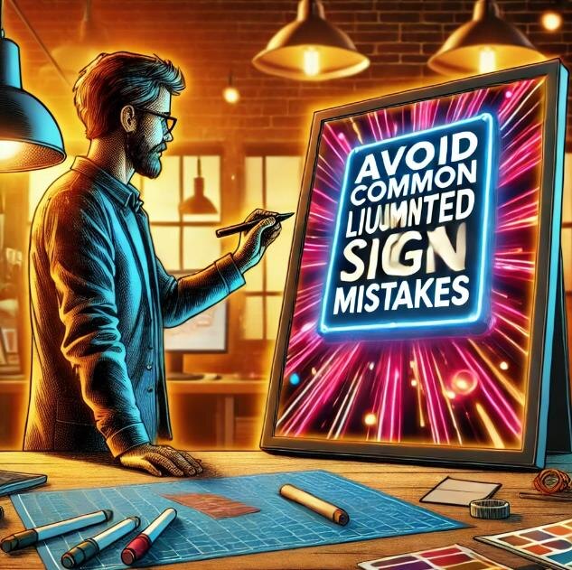 Творческий процесс создания вывески дизайнера в студии