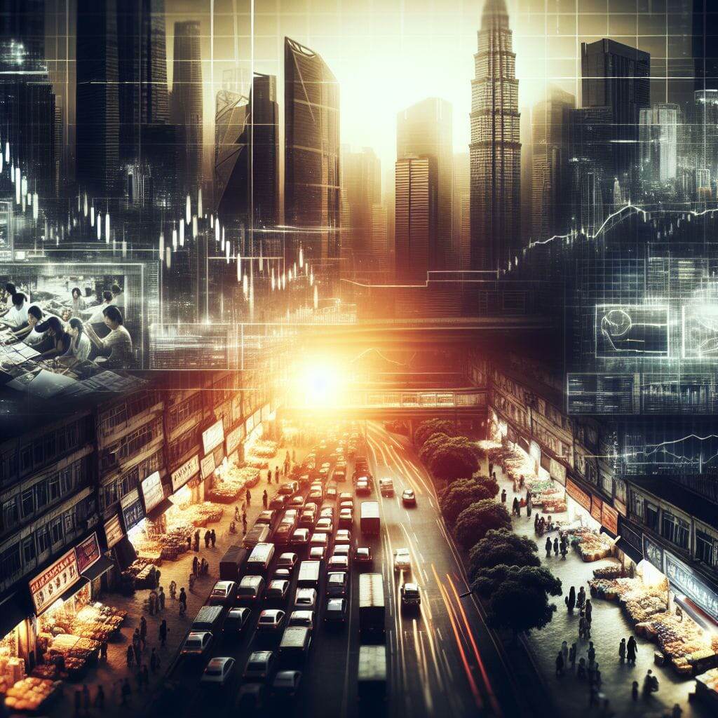 Отрицательный рост как явление современной экономики России. Иллюстрация сгенерирована нейросетью