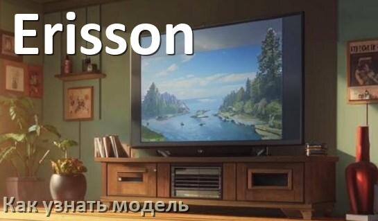 
Как узнать модель телевизора Erisson и год выпуска по серийному номеру