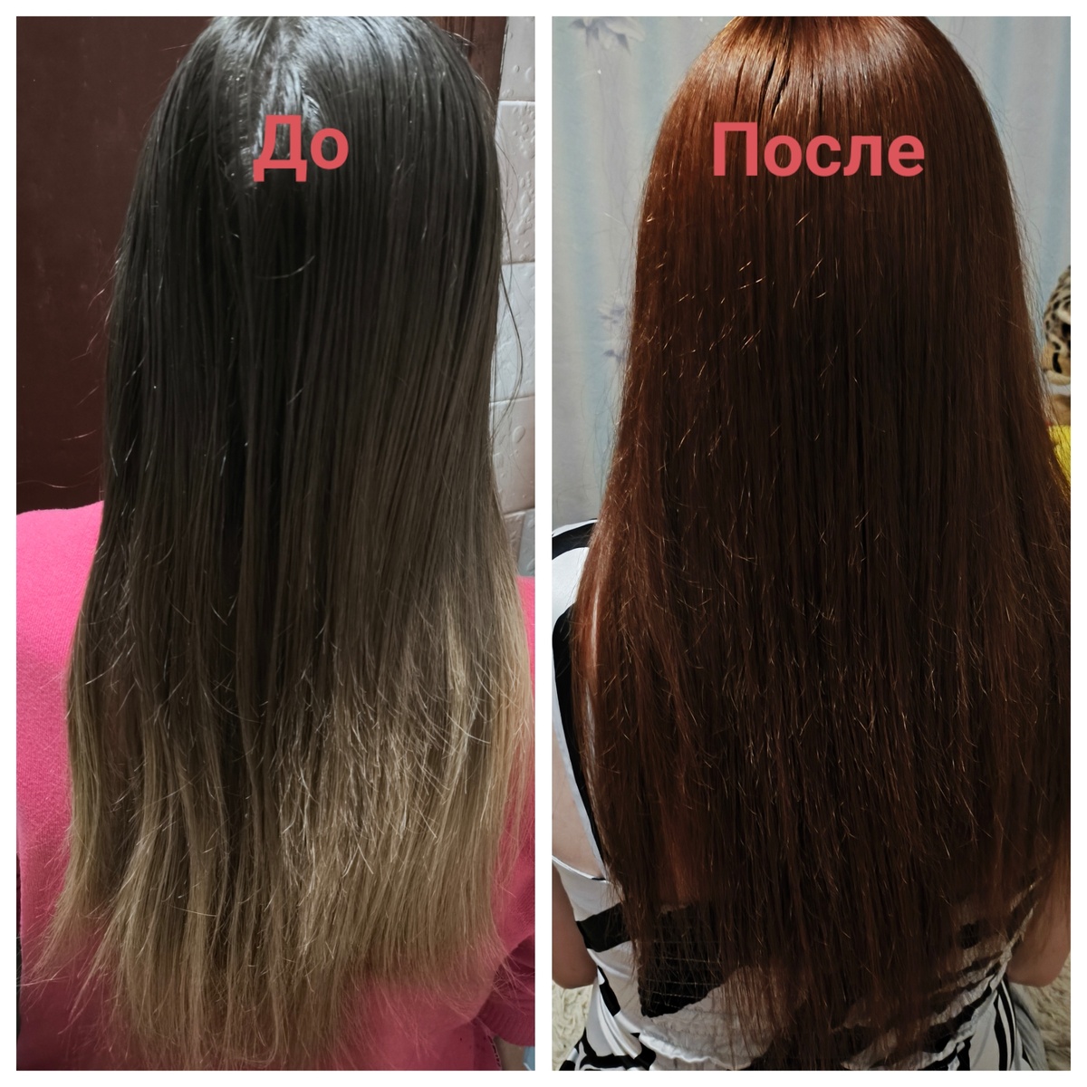 

Решила я значит покраситься дома в русый цвет,времени пойти в салон у меня не было,так как покраска моих волос занимает 6 часов и записаться в моём пгт сложно.И так,пошла я в магазин,выбрала краску(выбирала долго,смотрела,подбирала чтобы получился результат,который я хочу,но что-то пошло не так)😁На пачке с краской всё было как надо,но почему в итоге внутри была другая краска(вместо русого цвета,у меня получился рыжий с красным)для меня до сих пор не понятно почему так получилось.

Несколько правил на что обращать внимание при выборе краски:

1.)СТОЙКОСТЬ.Первым делом нужно обращать внимание на этот пункт.Важно,чтобы краска дольше оставалась на волосах,держала свой начальный цвет,медленнее смывалась.

2.)СОСТОЯНИЕ ВОЛОС.Для седых волос нужно выбирать более стойкие краски.Для ранее не окрашенных полуперманентные краски с щадящим и ухаживающим комплексом.Для окрашенных волос,щадящие,но в тоже время стойкие краски.

3.)Самый главный совет:если ранее вы не окрашивали волосы,то по возможности посоветуйтесь с мастером(в любом случае каждый из нас ходит куда-то стричься в парикмахерскую и мастера там знают,какую краску выбрать под ваш тип волос).А если у вас окрашенные волосы,то продолжайте окрашивать той краской,которой пользовались и ранее,если хотите изменить цвет,то выбирайте краску этой же фирмы.