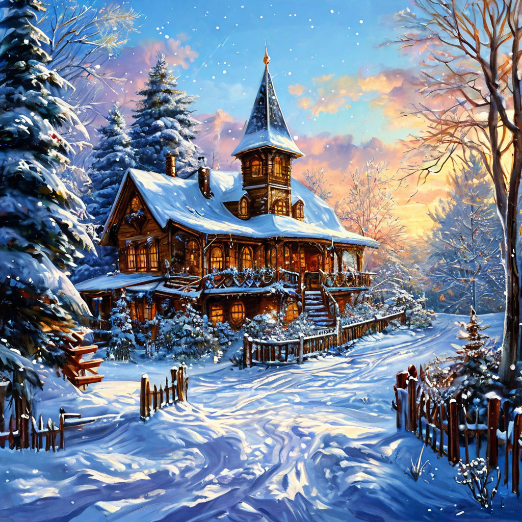 зима красота