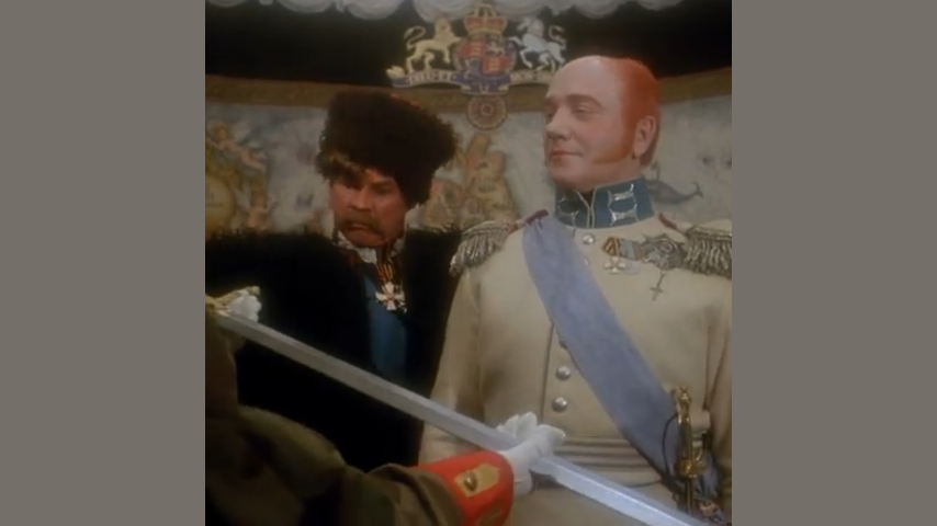 Генерал Платов и царь Александр Первый. Фильм "Левша" (1986)