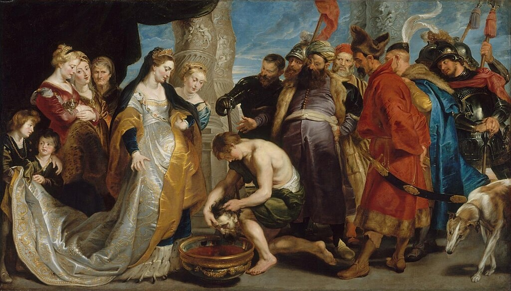 Царица Томирис перед головой Кира,
Питер Пауль Рубенс, 1622 г.
