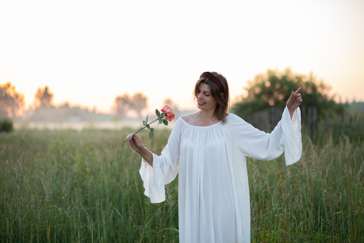 На рассвете в нашей деревне