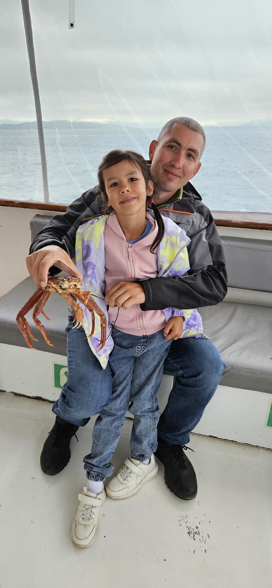 Морская прогулка, Тихий океан, крабы, 2024г.