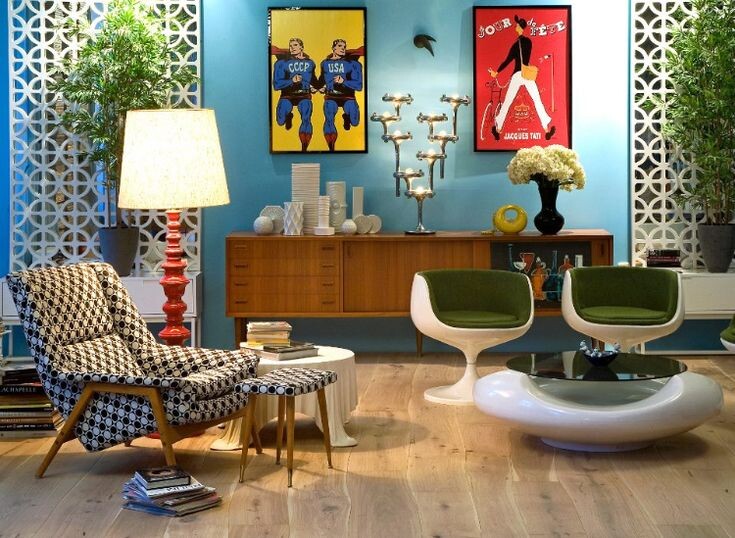Стиль 70-х в дизайне интерьера (фото: i.pinimg.com)