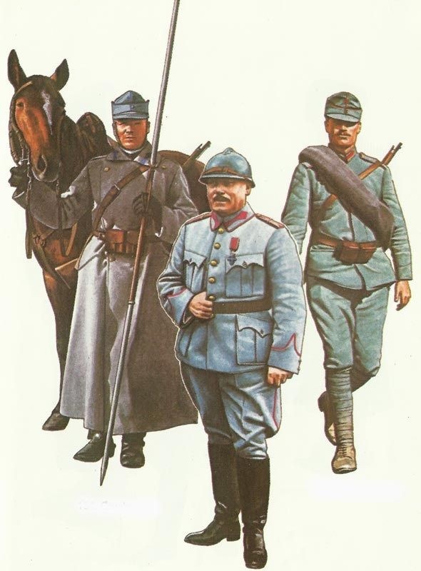 Румынские военные, 1918 год.