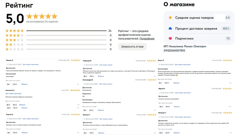 Общий рейтинг и отзывы об аксессуарах VANTAGE.
