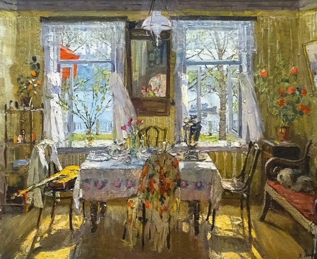 Апрель. Художник Эдвард Выржиковский.