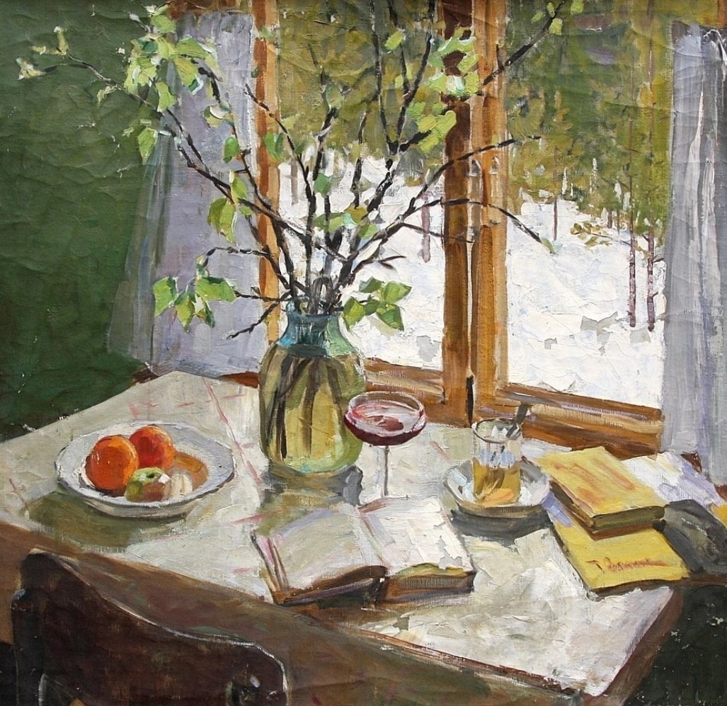 Начало весны. Художник Эдвард Выржиковский.