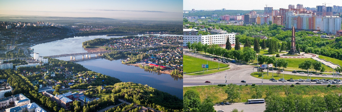 Уфа. Коллаж автора по фото из открытых источников