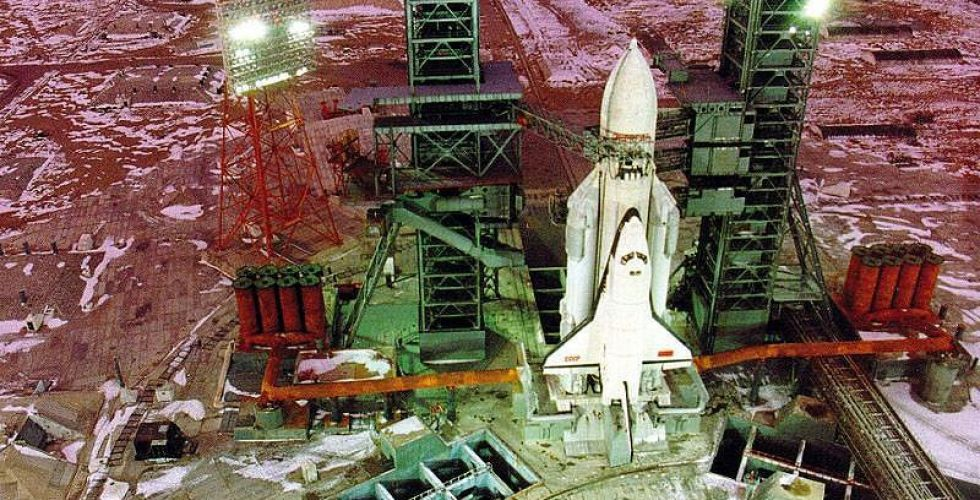 «Буран» и «Энергия» на стартовой площадке 