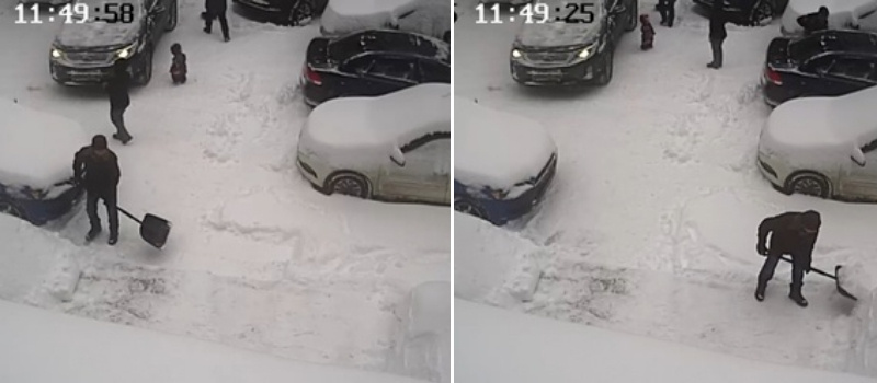    Жильцы дома в Петрозаводске никого не ждали, сами убрали снег во дворе ДТП Петрозаводска и Карелии