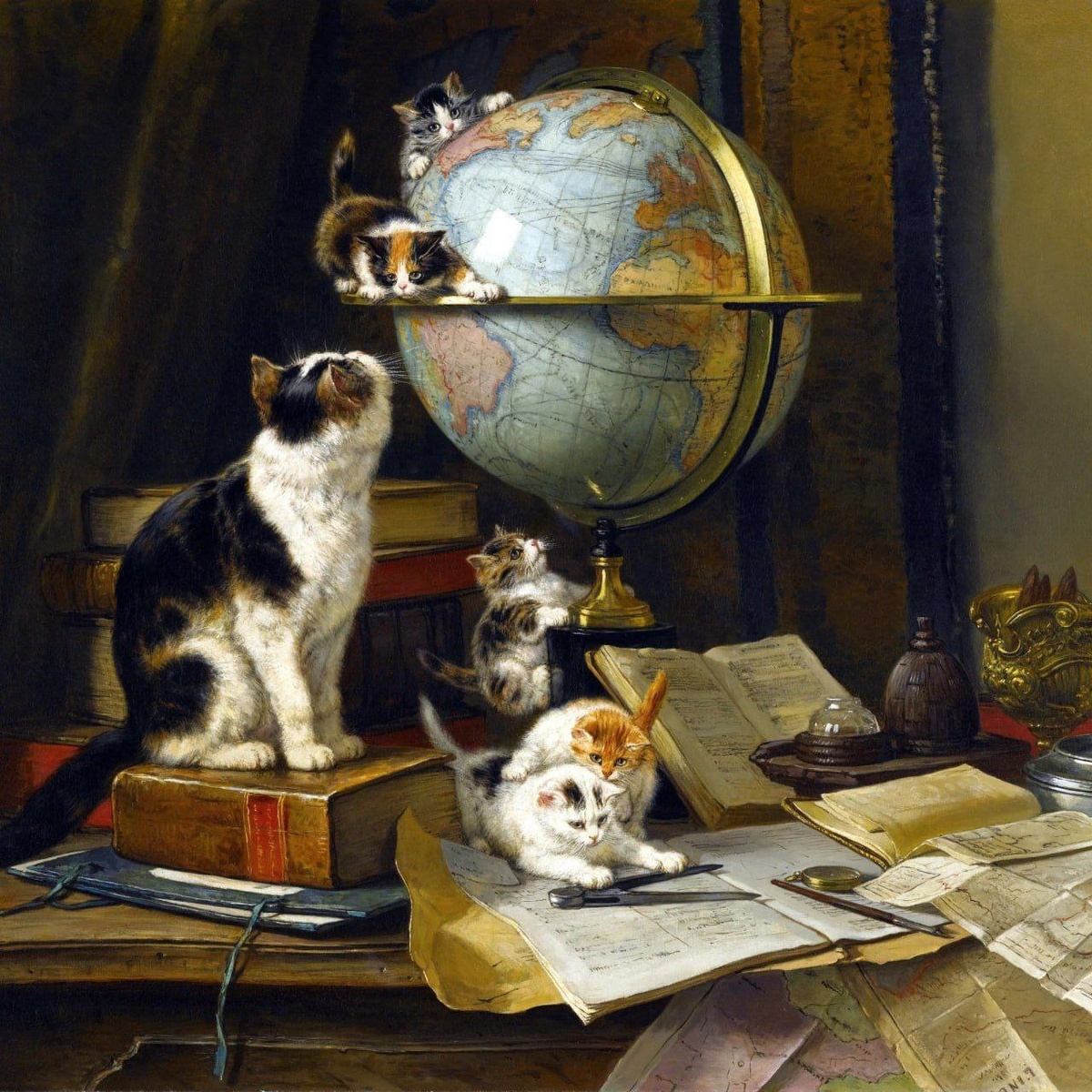 Картина Генриетты Роннер-Книп (1821-1909) «Путешествие по миру»